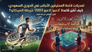 تعديلات لائحة المحترفين الأجانب في الدوري السعودي: كيف تُغير قاعدة “لاعبو 2003” خريطة الميركاتو؟