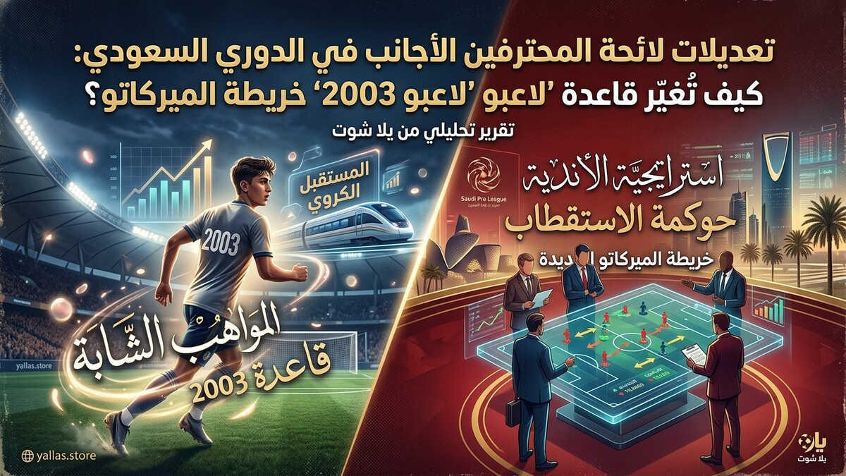 تعديلات لائحة المحترفين الأجانب في الدوري السعودي: كيف تُغير قاعدة “لاعبو 2003” خريطة الميركاتو؟